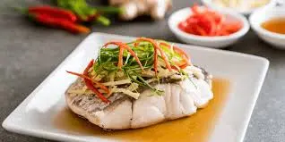 PESCADO AL VAPOR - MOJO DE AJO
